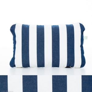 Sidokudde till hammock set, blå/vit rand, 100% dralon